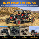 Nilight Light Bar Mounting Brackets for 42-45 Inch LED Bars UTV Roof Upper Windshield Compatible with Can-am Maverick X3 MAX All Models 2017 2018 2019 2020 2021 2022 2023 2024, view 5