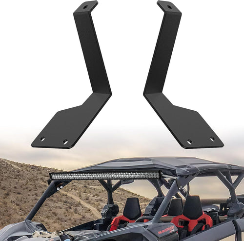 Nilight Light Bar Mounting Brackets for 42 Inch LED Straight Curved Lights UTV Roof Upper Windshield Compatible with Can-am Maverick X3 MAX DS RS MR Turbo R 2017 2018 2019 2020 2021 2022 2023 2024