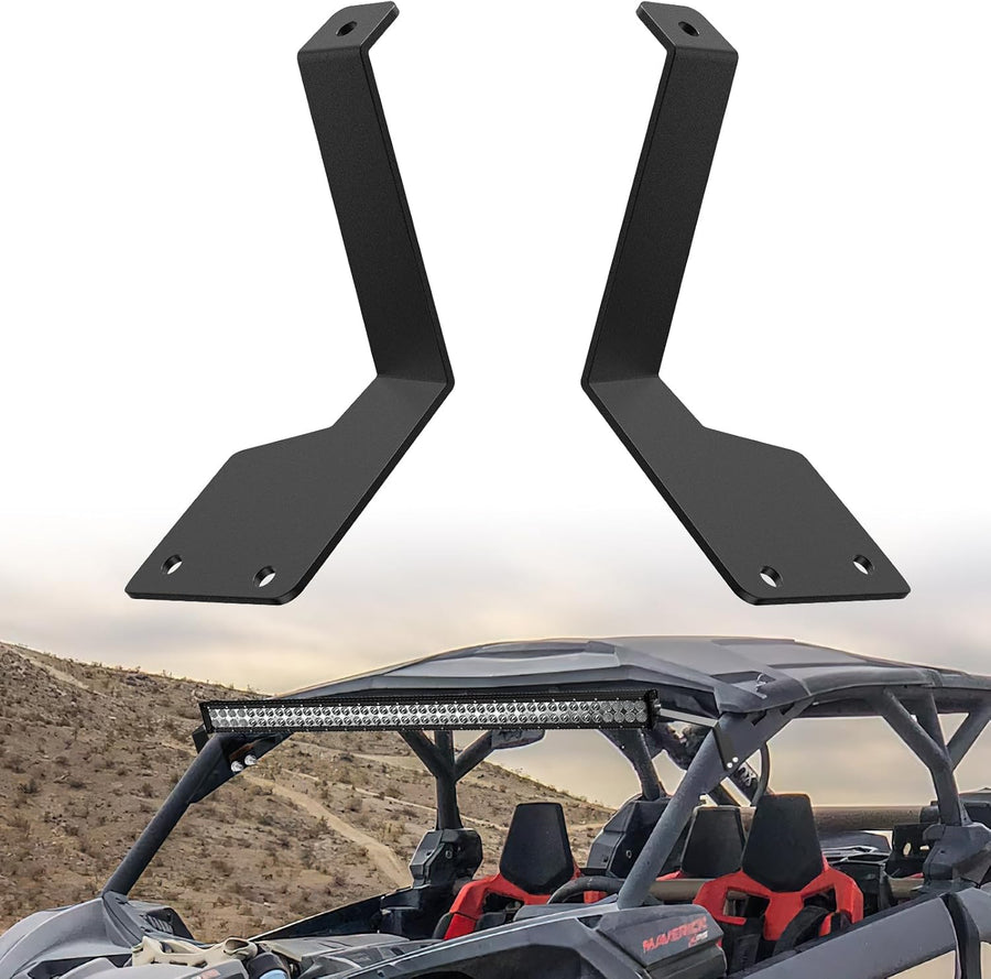 Nilight Light Bar Mounting Brackets for 42 Inch LED Straight Curved Lights UTV Roof Upper Windshield Compatible with Can-am Maverick X3 MAX DS RS MR Turbo R 2017 2018 2019 2020 2021 2022 2023 2024