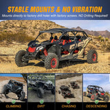 Nilight Light Bar Mounting Brackets for 42 Inch LED Straight Curved Lights UTV Roof Upper Windshield Compatible with Can-am Maverick X3 MAX DS RS MR Turbo R 2017 2018 2019 2020 2021 2022 2023 2024, view 5