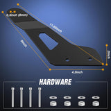 Nilight Light Bar Mounting Brackets for 50 Inch Straight Lights UTV Roof Upper Windshield Compatible with Can-am Maverick X3 MAX DS RS MR Turbo R 2017 2018 2019 2020 2021 2022 2023 2024, view 2