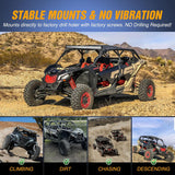 Nilight Light Bar Mounting Brackets for 50 Inch Straight Lights UTV Roof Upper Windshield Compatible with Can-am Maverick X3 MAX DS RS MR Turbo R 2017 2018 2019 2020 2021 2022 2023 2024, view 5