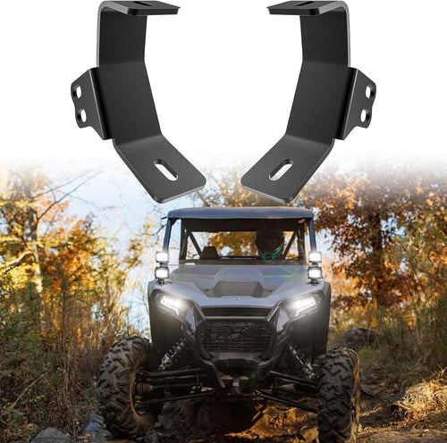 Nilight Light Bar UTV Front Side A Pillar Dual Lights Hood Mounting Brackets for LED Pods Compatible with Polaris RZR XP 1000 2014 2015 2016 2017 2018 2019 RZR XP 900 2015-2019