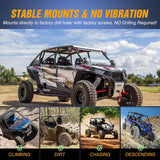 Nilight Light Bar UTV Front Side A Pillar Dual Lights Hood Mounting Brackets for LED Pods Compatible with Polaris RZR XP 1000 2014 2015 2016 2017 2018 2019 RZR XP 900 2015-2019, view 5