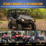 Nilight Light Bar UTV Front Side A Pillar Hood Mounting Brackets for 50-54 inch Lights Pods Compatible with Pioneer 700 1000 2014 2015 2016 2017 2018 2019 2020 2021 2022 2023 2024, view 5