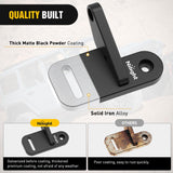 Nilight Light Mounting Bracket Hood Cowl Mount Brackets for Front A-Pillar Auxiliary Offroad LED Work Pods Lights on Jeep Wrangler JL JLU Gladiator JT 2018 2019 2020 2021 2022 2023 2024 2025, Black, view 5