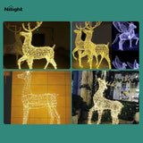 Nilight Lighted outdoor holiday sculptures and wire frame statues, view 2