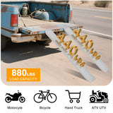 Nilight Loading Ramps, 62.6Inch x 9Inch Heavy Duty Steel Trailer Ramp, 880lbs Capacity for Hand Truck, Motorcycle, Riding Mower, ATVs & 4-Wheel Equipment, 2 Pack (Pair), view 2