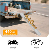 Nilight Loading Ramps, 62.6Inch x 9Inch Heavy Duty Steel Trailer Ramp, 440lbs Capacity for Bicycle, Motorcycle, Scooter, Moped & More, 1 Pack (25% OFF Final Checkout), view 4