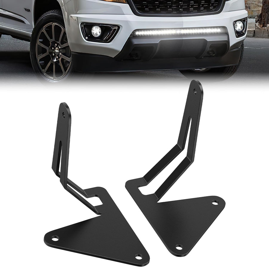 Nilight Lower Hidden Bumper Mounting Brackets for Colorado Canyon 4WD/2WD | Fit 2015-2022 Chevy Colorado 4WD/2WD 2015-2022 GMC Canyon 4WD/2WD,Designed for 30 Inch Single Row LED Light Bar