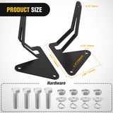 Nilight Lower Hidden Bumper Mounting Brackets for Colorado Canyon 4WD/2WD | Fit 2015-2022 Chevy Colorado 4WD/2WD 2015-2022 GMC Canyon 4WD/2WD,Designed for 30 Inch Single Row LED Light Bar, view 2