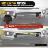 Nilight Lower Hidden Bumper Mounting Brackets for Colorado Canyon 4WD/2WD | Fit 2015-2022 Chevy Colorado 4WD/2WD 2015-2022 GMC Canyon 4WD/2WD,Designed for 30 Inch Single Row LED Light Bar, view 4