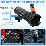 Nilight Macerator Pump for RV 12V 12GPM Portable Quick Release Self-Priming RV Macerator Pump for Sewage Waste sewer Pump Kit with Hose Fittings Discharge Port Carry Bag for Camper Boat Kitchen Marine, view 6