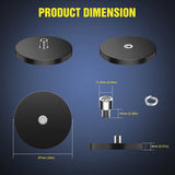 Nilight Magnetic Base Bottomed-Mounted Sucker Holder Bracket (Pair), view 3
