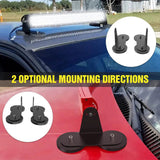 Nilight Magnetic Base Side-Mounted Sucker Holder Bracket (Pair), view 2