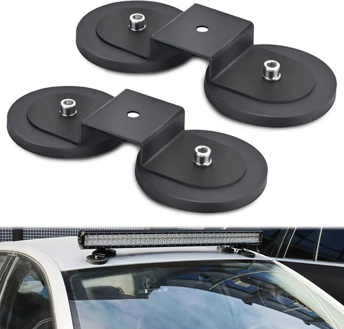 Nilight Magnetic Base Sucker Holder Rubber Boot Bracket (Pair)