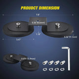 Nilight Magnetic Base Sucker Holder Rubber Boot Bracket (Pair), view 2