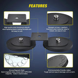 Nilight Magnetic Base Sucker Holder Rubber Boot Bracket (Pair), view 3