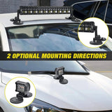 Nilight Magnetic Base Sucker Holder Rubber Boot Bracket (Pair), view 6