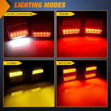 Nilight Magnetic LED Trailer Towing Light Kit w/ 7 Pin Plug Tail Stop Amber, view 3