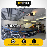 Nilight Manual Chain Hoist with Upgrade G70 Galvanized Chain 2 Ton 4400 lbs Capacity 10 ft Lifting Height with 2 Hooks Heavy Duty Pulley Hoist for Garage Warehouse Automotive Machinery, view 2