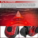 Nilight Marine Boat Navigation Light 2PCS Red Port Bow Lights Four Modes Waterproof Rechargeable Warning Safety Clearance Lamp for Skeeter Yacht Pontoon Trailer Truck Bike Backpack Helmet, view 6