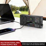 Nilight Mini Power Box 12V 24V DC Compact Design Distribution Box Plug & Play Multi Ports -2 Anderson, 3 USB, 3 USB-C, 4 Cig Sockets Perfect for Outdoors Camping Fishing RV 4Wd Caravans Emergency, view 4