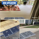 Nilight Modular Threshold Ramps, 2 Inch Rise Non‑Slip Interlocking Plastic Wheelchair Curb Doorway Ramp for Home Entry Indoor Outdoor, 2 Pack, view 6