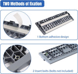 Nilight Modular Threshold Ramps, 4 Inch Rise Non‑Slip Interlocking Plastic Wheelchair Curb Doorway Ramp for Home Entry Indoor Outdoor, 2 Pack, view 5