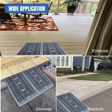 Nilight Modular Threshold Ramps, 4 Inch Rise Non‑Slip Interlocking Plastic Wheelchair Curb Doorway Ramp for Home Entry Indoor Outdoor, 2 Pack, view 6