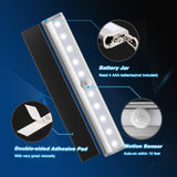 Nilight Motion Sensor Closet Lights 3PCS Cabinet Light DIY Stick-on Anywhere Portable 10LED Wireless Cabinet Night/Stairs Light Bar Safe Lights with Magnetic Strip-Cool White, 2 Years Warranty, view 4