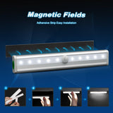 Nilight Motion Sensor Closet Lights 3PCS Cabinet Light DIY Stick-on Anywhere Portable 10LED Wireless Cabinet Night/Stairs Light Bar Safe Lights with Magnetic Strip-Cool White, 2 Years Warranty, view 5