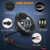 Nilight Motorcycle 4.5Inch Black LED Fog Lights 2Pcs, view 4