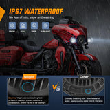Nilight Motorcycle 4.5Inch Black LED Fog Lights 2Pcs, view 6