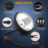 Nilight Motorcycle 4.5Inch Chrome LED Fog Lights 2Pcs, view 4