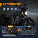 Nilight Motorcycle 5.75Inch Black LED Headlights, view 6