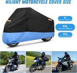 Nilight Motorcycle Cover with Lock-Hole Storage Bag & Protective Reflective Strip Fits up to 108 Inch, view 2