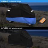 Nilight Motorcycle Cover with Lock-Hole Storage Bag & Protective Reflective Strip Fits up to 96 Inch, view 3