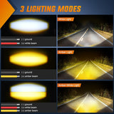 Nilight Motorcycle Driving Lights 1.7 inch White Amber Spot Beam Fog Light LED Pods IP67 Waterproof Auxiliary Offroad Lighting for Motorbike Dirt Bike e-Bike Scooter Snowmobile ATV UTV SUV Truck, view 3