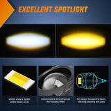 Nilight Motorcycle Driving Lights 1.7 inch White Amber Spot Beam Fog Light LED Pods IP67 Waterproof Auxiliary Offroad Lighting for Motorbike Dirt Bike e-Bike Scooter Snowmobile ATV UTV SUV Truck, view 4