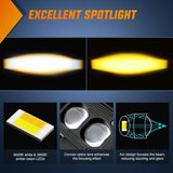 Nilight Motorcycle Driving Lights 2.5 inch White Amber Spot Beam Fog Light LED Pods IP67 Waterproof Auxiliary Offroad Lighting for Motorbike Dirt Bike e-Bike Scooter Snowmobile ATV UTV SUV Truck, view 3