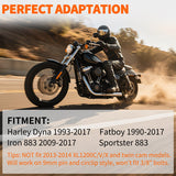 Nilight Motorcycle Foot Pegs Dirt Bike Footpegs Fit for Harley Dyna 1993-2017 Fatboy 1990-2017 Iron 883 2009-2017 Sportster 883 360° Rotating CNC Foot Pegs Heavy Duty Aluminum Alloy Peg Pedal, Black, view 2