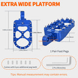 Nilight Motorcycle Foot Pegs Dirt Bike Footpegs Fit for Harley Dyna 1993-2017 Fatboy 1990-2017 Iron 883 2009-2017 Sportster 883 360° Rotating CNC Foot Pegs Heavy Duty Aluminum Alloy Peg Pedal, Blue, view 3