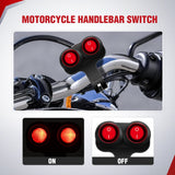 Nilight Motorcycle Handlebar Switch Plug and Play 12V ATV Light Switches Dual Push Button Waterproof ON Off for UTV Driving Lights Fits 22mm Handlebars, view 5