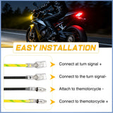 Nilight Motorcycle LED CANbus Decoder, 14W Anti-Flickering Harness Load Resistor Turn Signal Error Canceller, Pack of 2, view 4
