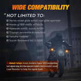 Nilight Motorcycle Rear LED Turn Signals Brake Tail Light Red Yellow Beam Mini Size Blinkers Compatible with Harley Honda Kawasaki Suzuki Triumph Yamaha Cruiser, view 5