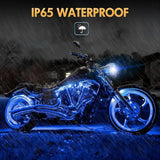 Nilight Motorcycle RGB RF Remote Control LED Pod Lights 8PCS, view 4
