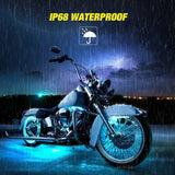 Nilight Motorcycle RGB RF Remote Control LED Strip Lights 8PCS, view 5