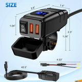 Nilight Motorcycle SAE to Dual USB Car Charger Adapter, view 6