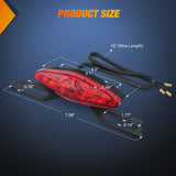 Nilight Motorcycle Tail Lights LED Brake Running Light with License Plate Bracket Dirt Bike Rear Lighting Compatible with Honda Yamaha Kawasaki Suzuki Chopper Turing Cruiser, Red, view 2